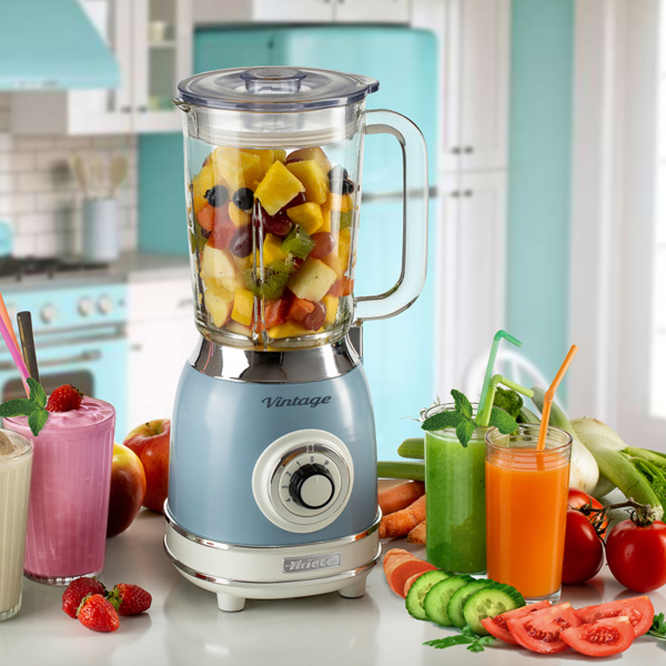 00C058305AR0 ARIETE blender stakleni Vintage 583/05 plavi