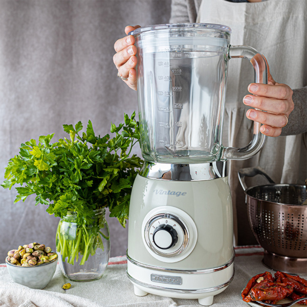 00C058303AR0 ARIETE blender stakleni Vintage 583/03 bež