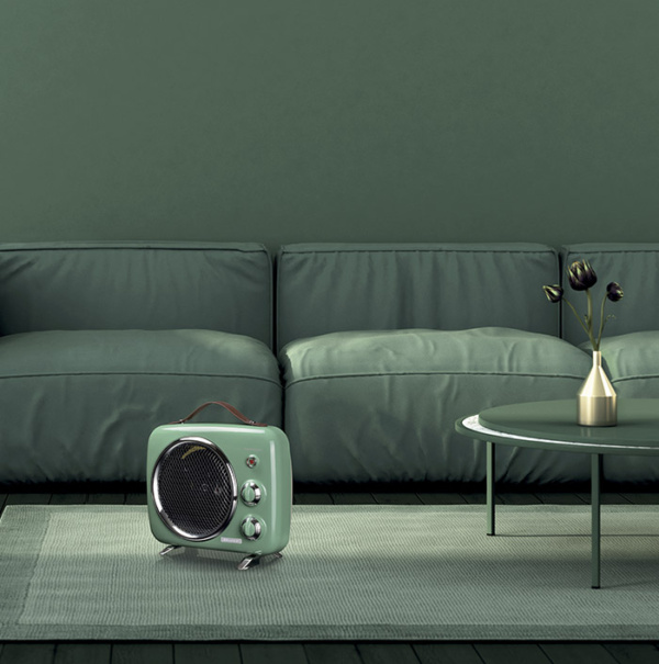 00B080804AR0 ARIETE električna grijalica Vintage 808/04 zelena